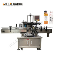Automatic square bottle three sides labeling machine with single label